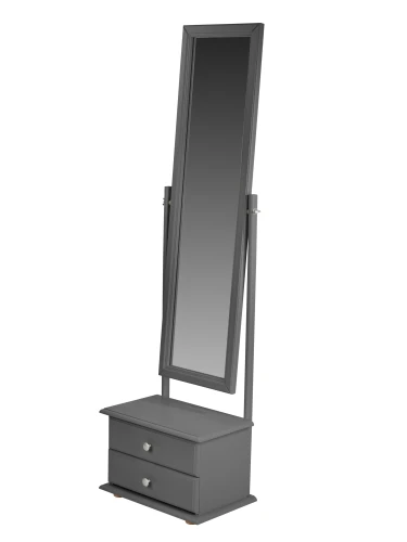 Зеркало с тумбой Селена серый 151 см х 46 см