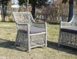 "Латте" плетеное кресло из искусственного ротанга, цвет бежевый