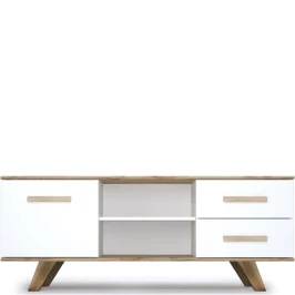 Тумба Вега Скандинавия ТВ, белый глянец