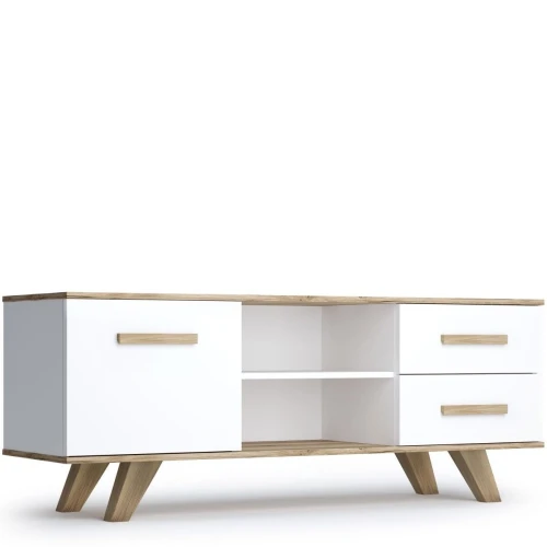 Тумба Вега Скандинавия ТВ, белый глянец