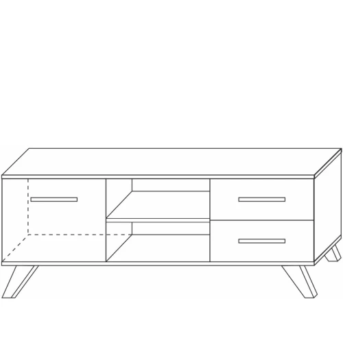 Тумба Вега Скандинавия ТВ, белый глянец