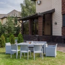 Обеденный комплект LANA DINING XL светло-серый Обеденный комплект LANA DINING XL светло-серый