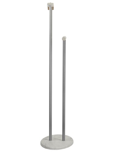 Вешалка костюмная Дэви 2 металлик/дуб дымчатый