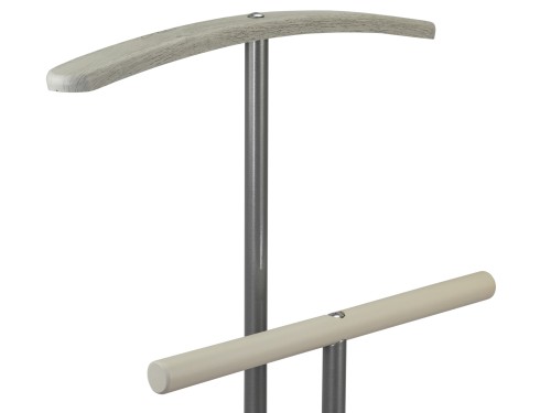 Вешалка костюмная Дэви 2 металлик/дуб дымчатый