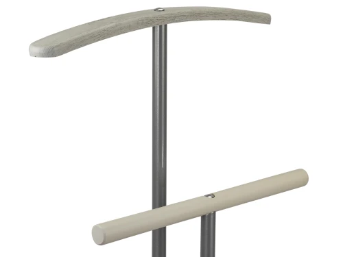 Вешалка костюмная Дэви 2 металлик/дуб дымчатый