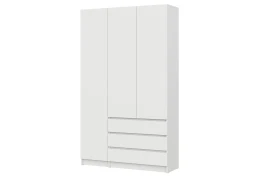 Шкаф трехстворчатый Бали, Белый