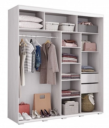 Шкаф-купе с зеркалом Крафт-7