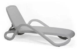 Шезлонг Nardi Alfa с подлокотниками, серый