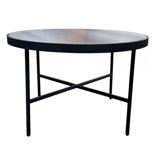 Стол журнальный МеталлАрт М011 БОЛЬШОЙ коричневый дуб/черный