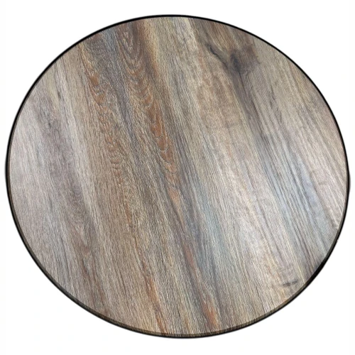 Стол журнальный МеталлАрт М011 БОЛЬШОЙ коричневый дуб/черный