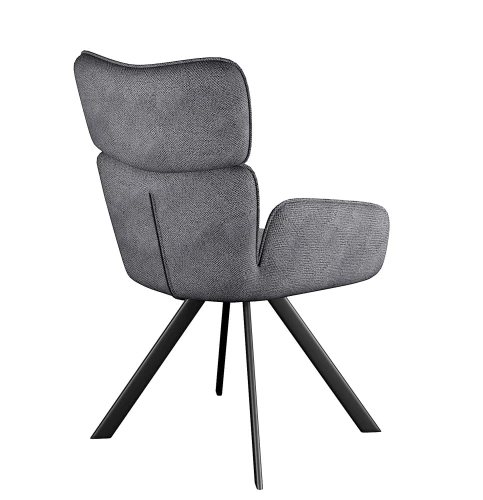 Стул DikLine 501 поворотный SB6 св.сер, ножки черные