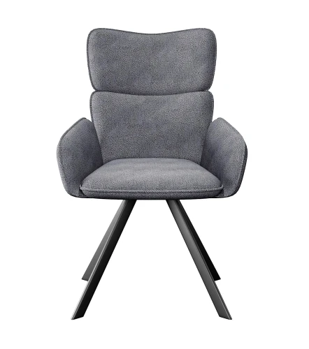 Стул DikLine 501 поворотный SB6 св.сер, ножки черные