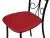 Стул Неаполь ДП2-16, кожзам Экотек красный, каркас черный матовый