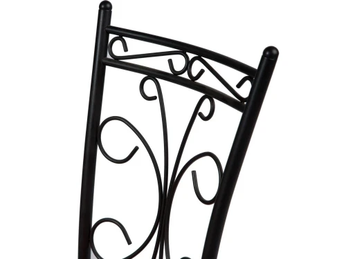 Стул Неаполь ДП2-16, кожзам Экотек красный, каркас черный матовый