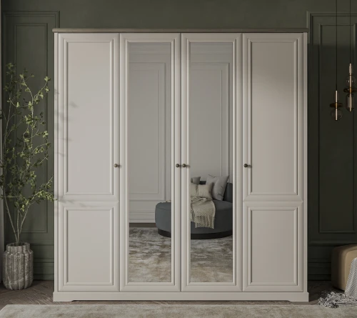 TOSCANA NEW, Шкаф 4DG Z. Цвет ПЕРСИДСКИЙ ЖЕМЧУГ/КАНЬОН