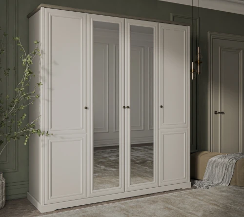 TOSCANA NEW, Шкаф 4DG Z. Цвет ПЕРСИДСКИЙ ЖЕМЧУГ/КАНЬОН