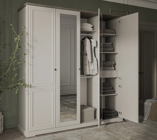 TOSCANA NEW, Шкаф 4DG Z. Цвет ПЕРСИДСКИЙ ЖЕМЧУГ/КАНЬОН