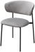 Стул ЛЕОНАРДО H-09 Светло-серый, велюр / черный каркас М-City