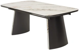 Стол VALDEMAR 180 KL-188 итальянская керамика, стекло/ каркас темно-серый/Kl-188, ®DISAUR