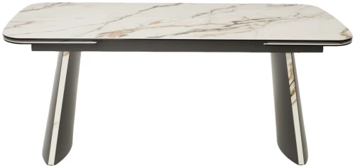 Стол VALDEMAR 180 KL-188 итальянская керамика, стекло/ каркас темно-серый/Kl-188, ®DISAUR