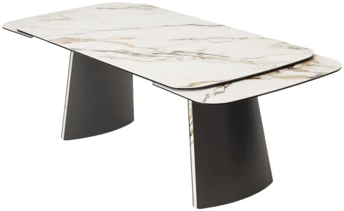 Стол VALDEMAR 180 KL-188 итальянская керамика, стекло/ каркас темно-серый/Kl-188, ®DISAUR