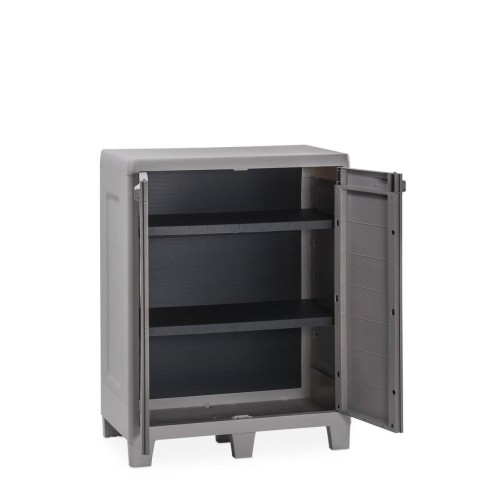 Уличная тумба TOOMAX 2х дверная глубокая WOODY'S XL (2 полки), Серый, NEW