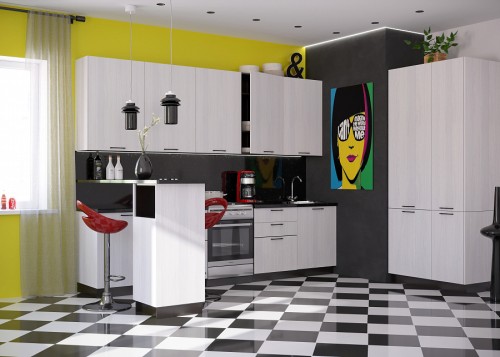 Модульная кухня Хелмер 4000 Анкор МДФ прямая