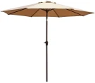 Зонт для сада AFM-270/8kR-Beige (с наклоном)
