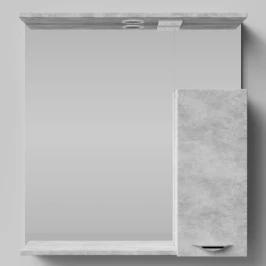 Зеркало Марко 75, ручки Хром, Горный камень ПВХ 57807, правый