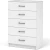 Комод «Чикаго» 5ящ, белый