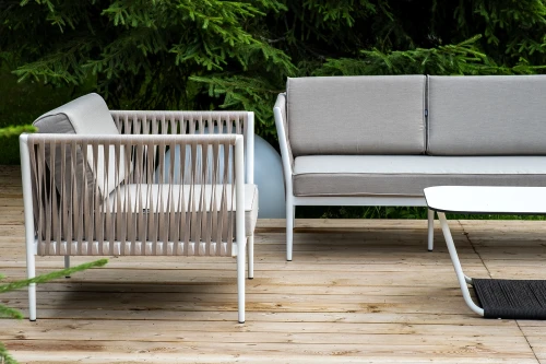 "Касабланка" лаунж-зона плетеная из роупа 5-местная, цвет бежевый