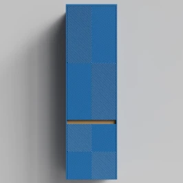 Пенал Аурум 45, пример RAL 5019 Капри синий, матовая, подвесной, левый