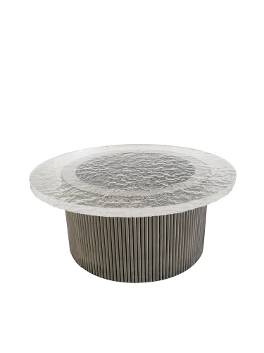 Стол журнальный Баухаус MH1792CT, 80х35см, серебро