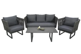 Набор мебели Стелла  арт.GS001  антрацит, серый "Garden story"