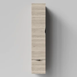 Пенал Марко 30 подвесной, дверь и ящик, ручки Хром, Дубослив ореховый светлый ПВХ 3445, левый