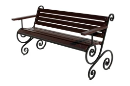 Лавочка садовая Шарм с подлокотником арт.ЛШП-150 1,5м (1 уп.)