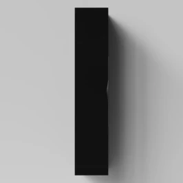 Пенал Марко 30 подвесной, дверь, ручки Черные, черный глянец, левый