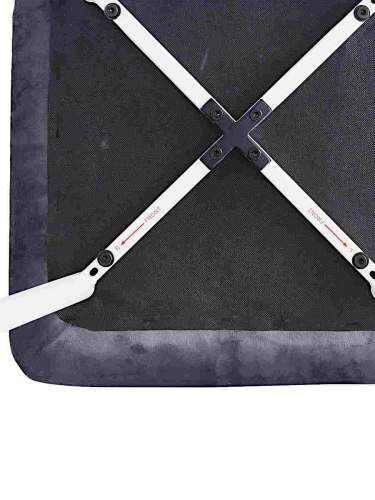 DC210 Стул мягкий, ТЕМНО-СЕРЫЙ#G62-40 велюр, каркас металл белый КРУГЛЫЙ