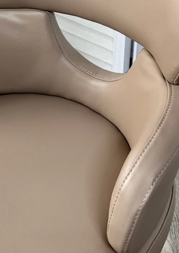 Стул VALTER HF017-20 Коричнево-серый, экокожа / Темно-серый каркас, ®DISAUR