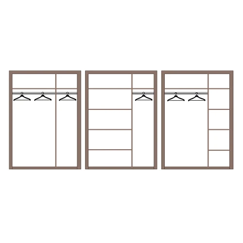 Шкаф трехдверный Лючия 33.02, Кейптаун, Венге