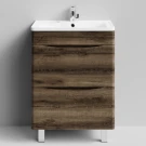 Тумба Адель 60 напольный, Дуб крымский коричневый ПВХ 131005-9005 Vodok с раковиной в комплекте Тумба Адель 60 напольный, Дуб крымский коричневый ПВХ 131005-9005 Vodok с раковиной в комплекте
