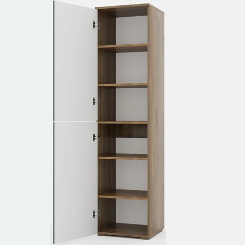 Шкаф «Монреаль» 2Д КМК 0986.1, дуб канзас/зеленый матовый