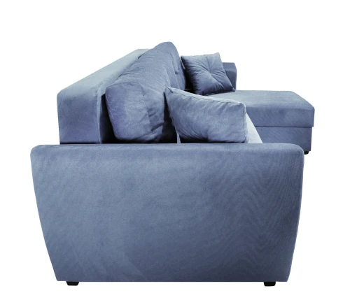 Диван угловой Амстердам велюр серый 160