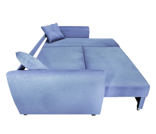 Диван угловой Амстердам велюр серый 160