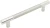 Ручка рейлинг мебельная С-15 Хром 168*12*25