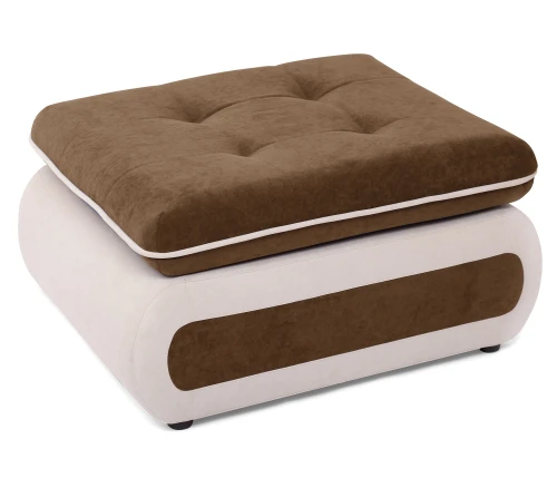 Пуф Оскар, велюр коричневый