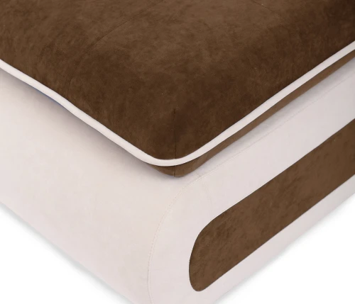 Пуф Оскар, велюр коричневый