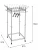 Вешалка напольная на колесах Пико 23 металлик