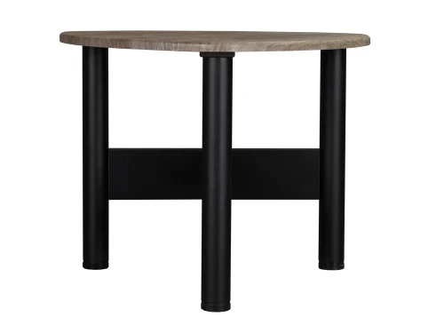 Стол журнальный Саут 3Д чёрный/палисандр натуральный