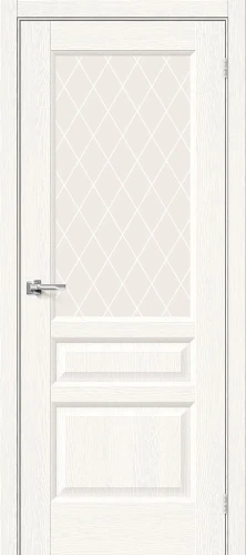 Межкомнатная дверь экошпон Неоклассик-35 White Wood White Сrystal